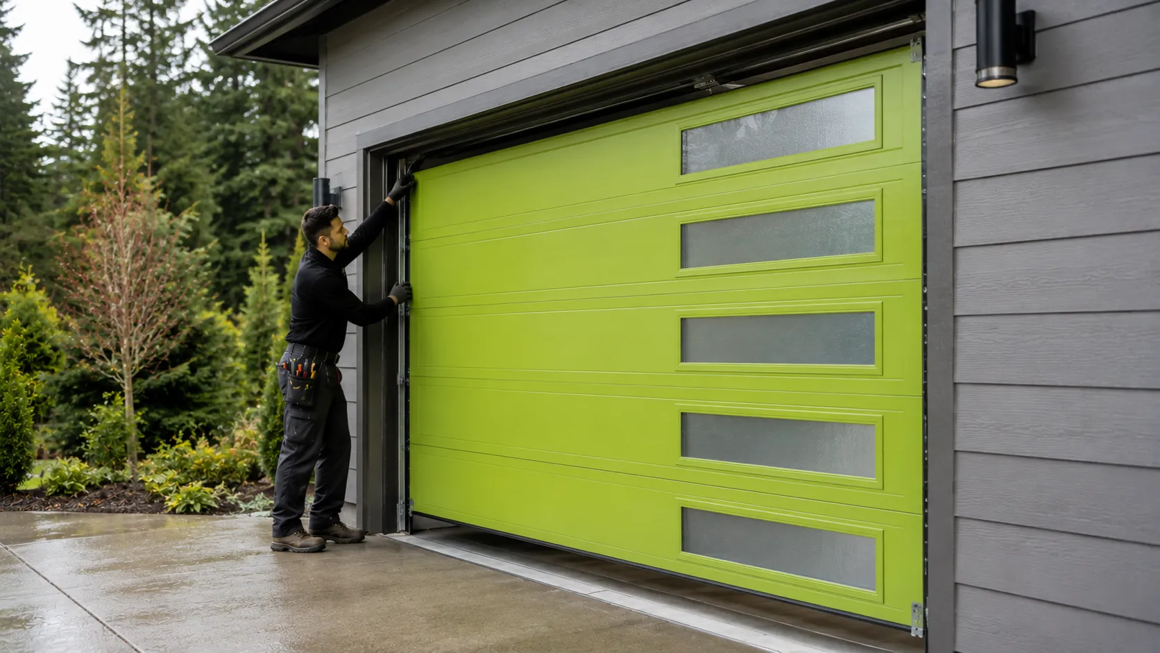 Garage door work on a home in Morgantown