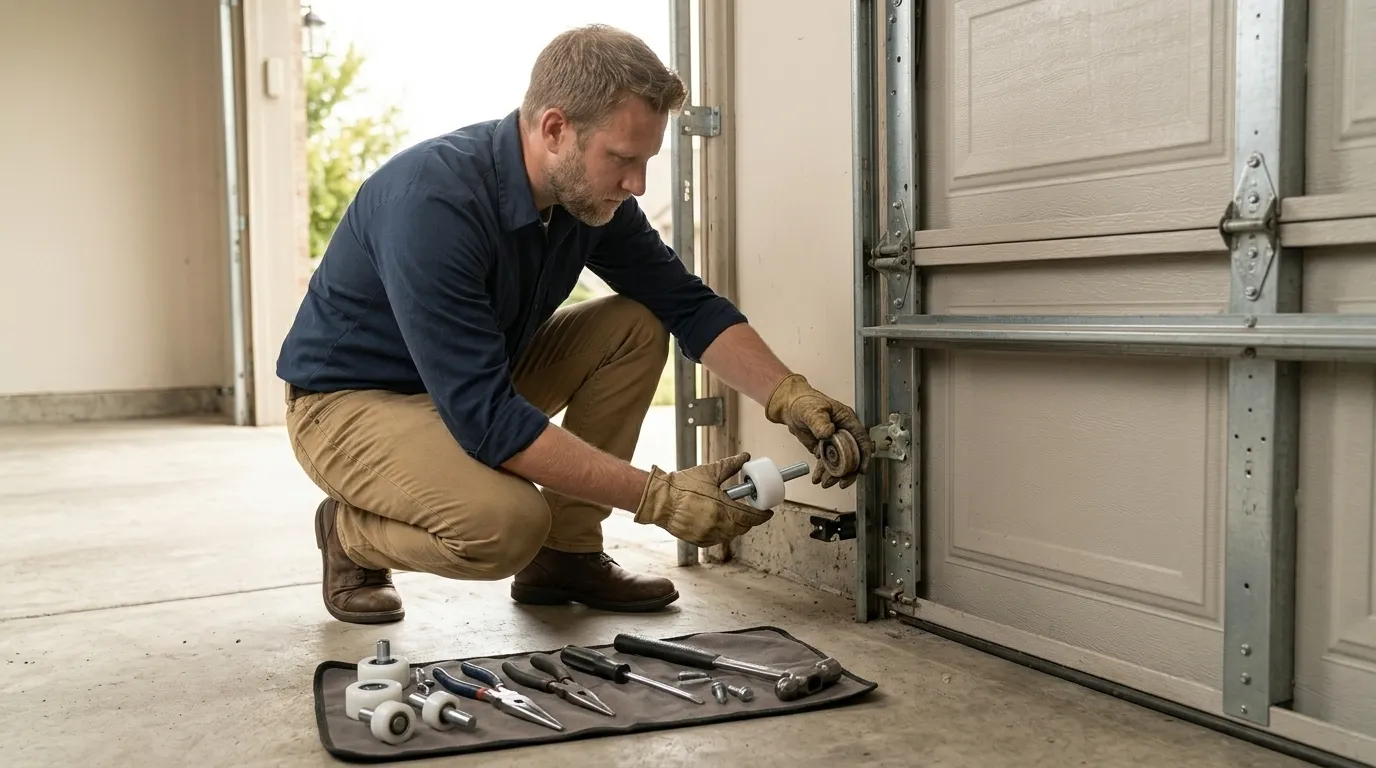 Roller Replacement for Fairmont's Older Garage Doors in Morgantown